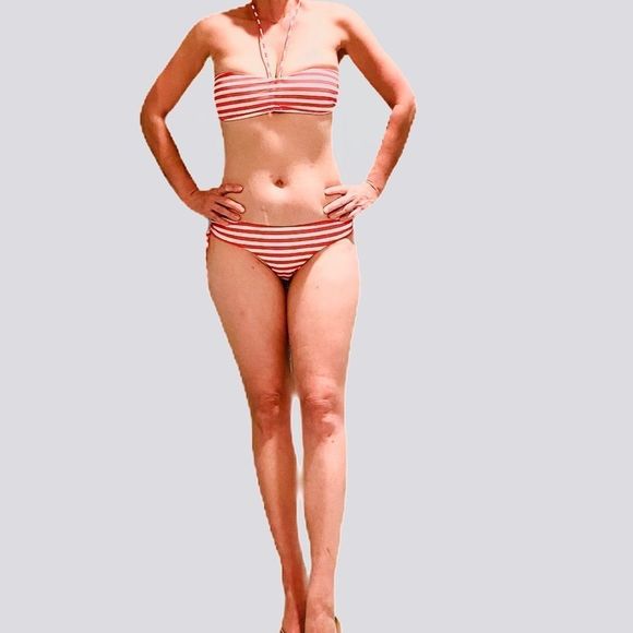 RYGY SPORT Red Strip Bikini Set - Picture 7 of 9